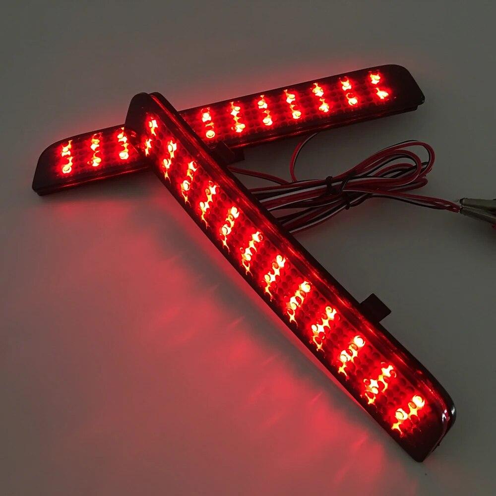 Rear Bumper Reflector Light 24 LED Tail Brake Driving Reverse Turn Light For Land Rover L322 2003-2012 /Freelander 2 / LR2 08-13