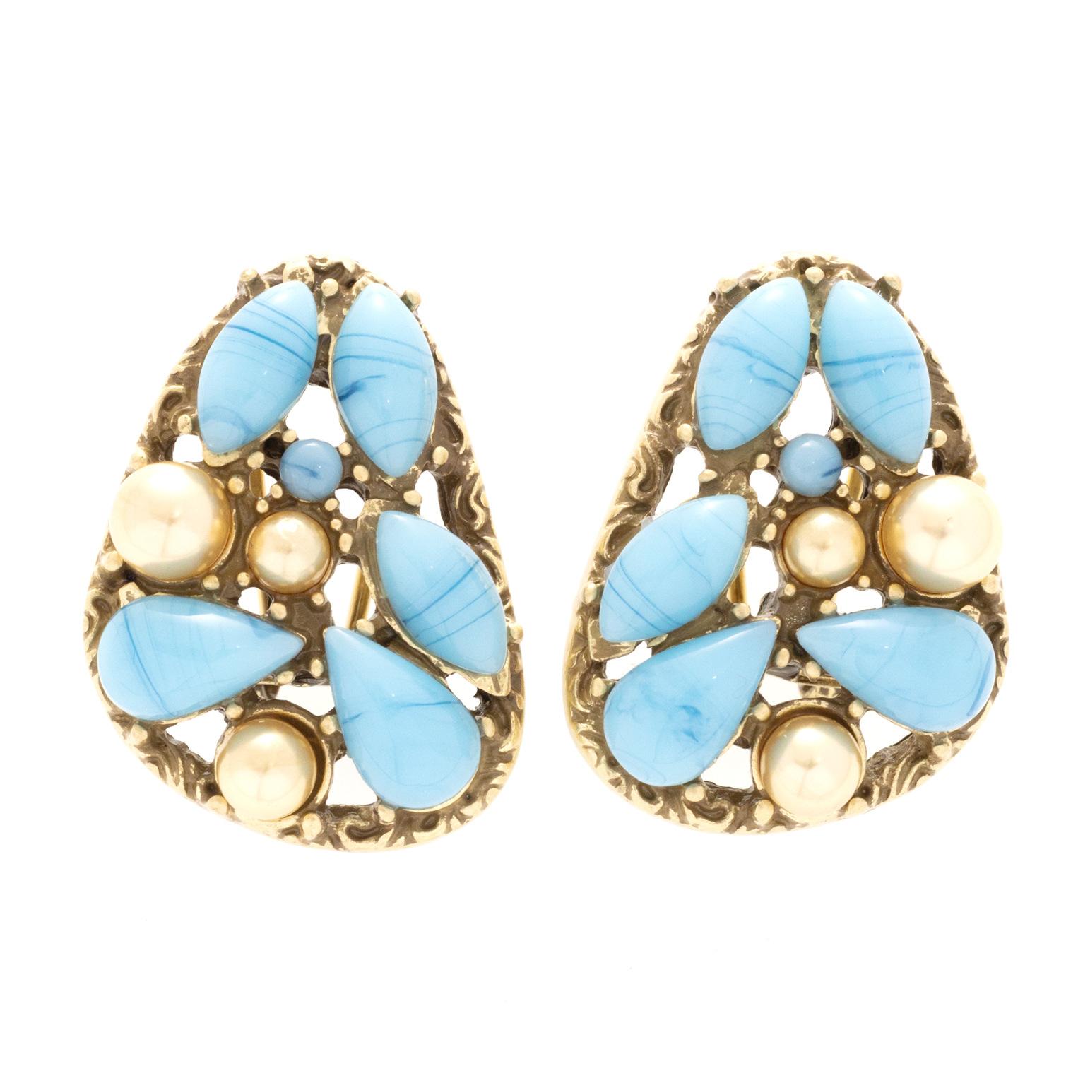 Циндао Серебряная Игла, Ретро Джинсовый Стиль Электронной Коммерции Бирюзовые Декоративные Геометрической Формы Серьги