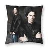 Federa Cuscino The Vampire Diaries Stampa 3D Double-Sided Horror Serie TV Cuscino Decorativo per Auto Personalizzato Decorazione Casa