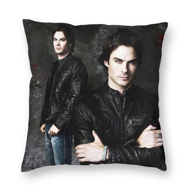 Federa Cuscino The Vampire Diaries Stampa 3D Double-Sided Horror Serie TV Cuscino Decorativo per Auto Personalizzato Decorazione Casa
