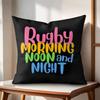 Morning Noon Cushion Cover Natural Linen Organic Fabric DoubleSided Printing Couch Pillow Covers Home Decor