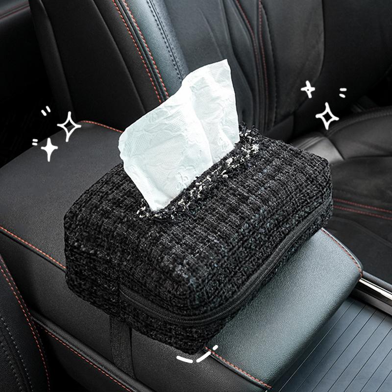 Car Tissue Box, Armrest Box, Paper-drawing Hanging Car Supplies, Napkins, Paper-drawing Storage On the Car, High Sense.