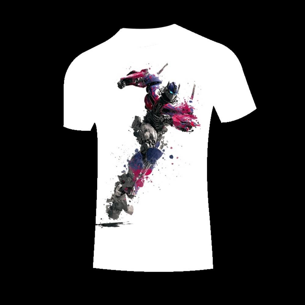 Transformers Optimus Prime Bumblebee 3D Printed Children's T-shirt, Boys' Fashion Casual Comfortable Top  New Edition