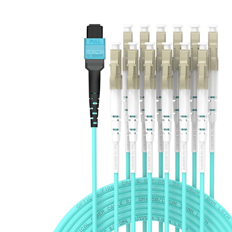 EB-LINK OM4 Multimode Fiber Optic Patch Cable (Telecom Grade)