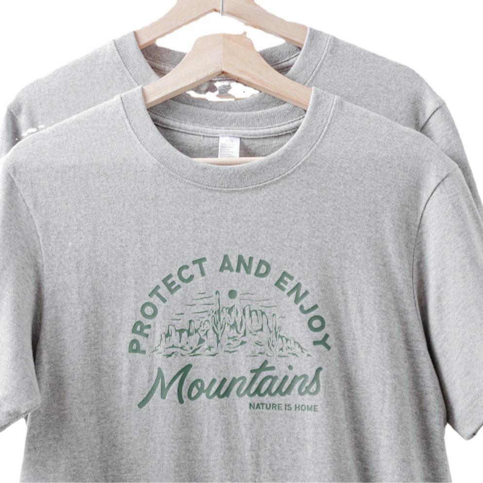 Cotton Printed T-shirt Women's Summer Short Sleeve Plus Size Loose Top