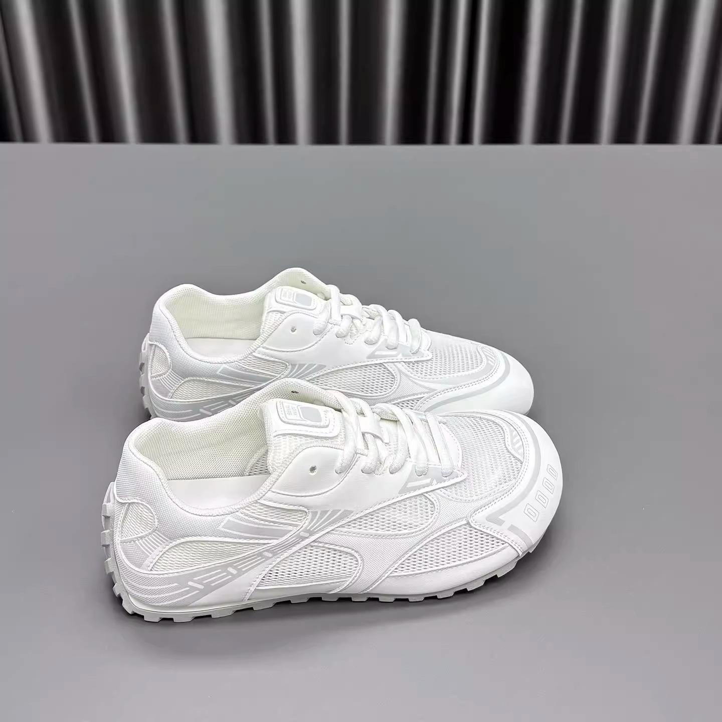 

Summer new soft leather mesh breathable and lightweight women s versatile casual sports shoes 40