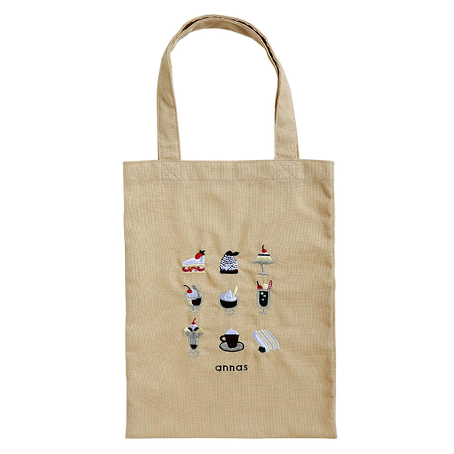 

Gakken Staful Bag annas Embroidered Tote Cafe T22009