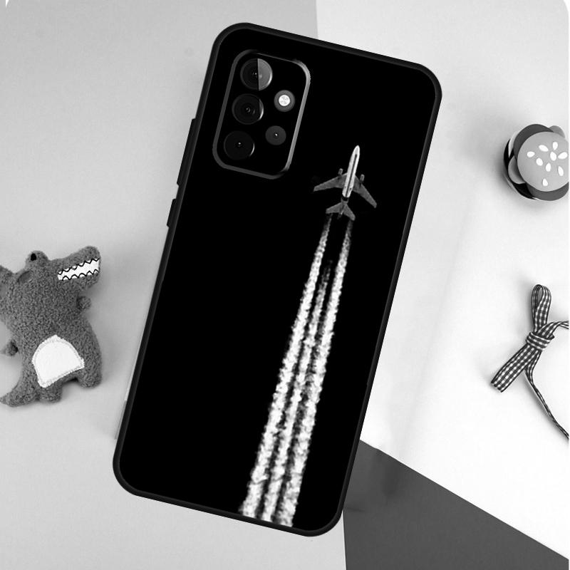 Aircraft Airplane Fly Travel Case For Samsung Galaxy A54 A34 A24 A14 A12 A22 A32 A42 A52 A72 A52S A51 A71 A13 A53 Cover