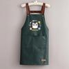 Waterproof Stain-Resistant Kitchen Apron with Simple Print