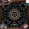 Tarots Tablecloth Divinations Table Cover Astrology Oracles Board Game Mat Square Shape Pendulums Altar Table Deck Cloth