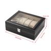 PU Leather Watch Storage Box Black Watch Box Durable Watch Organizer  Watch Display