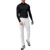 J.Lindeberg Solid Color Zipper Side Pocket Casual Pants Men bottoms White GMPA09696-0000
