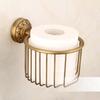 Vintage Toilet Paper Holder Brass Wall-Mounted Toilet Paper Roll Holder Rustic Vintage Tissue Rack for Dorm Apartment Home
