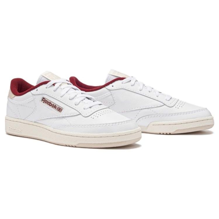 Reebok Club C 85 Unisex White Classic Maroon 100032972