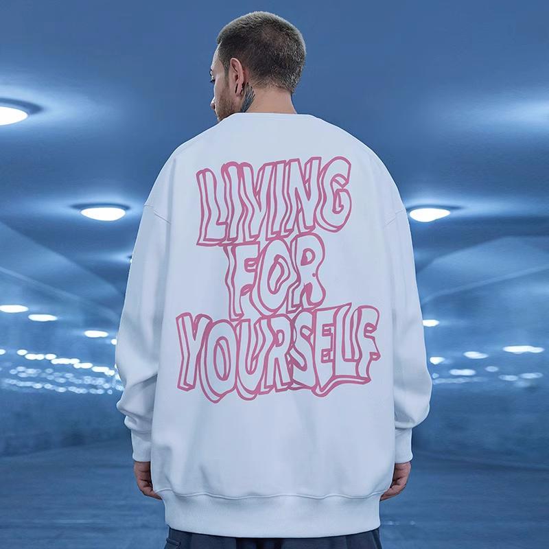 

Autumn Men s Long Sleeve T-Shirt English 3d Print Sweatshirts For Men American Street Style Oversized Man Clothing Pullover Tops 5XL