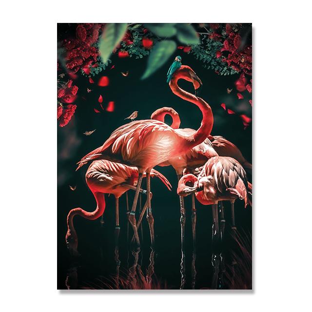 

Красивое животное, настенное художественное украшение, картина, попугай, птица, фламинго, холст, картина, принты, холст, настенный художественный постер для гостиной 30x40cm No Frame