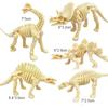 12 stk/sett Dinosaurer Skjelettmodell Arkeologi leker Tyrannosaurus rex Skrivebordsornament Hjemmedekor for Barn Gave