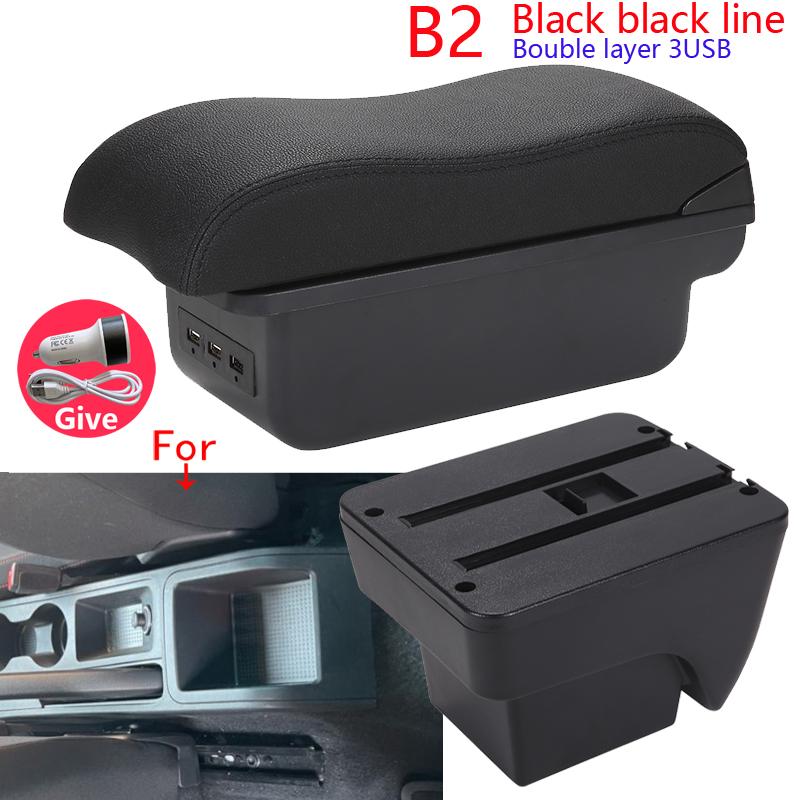 For Seat Ibiza Armrest Box For Seat Ibiza 6j MK4 IV 6L Car Armrest 2018-2025 Storage Box Retrofit Parts Interior Car Accessories