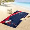 New England Patriots Logo Print Beach Towel, Large Soft Quick Dry Towel for Beach Camping Swimming