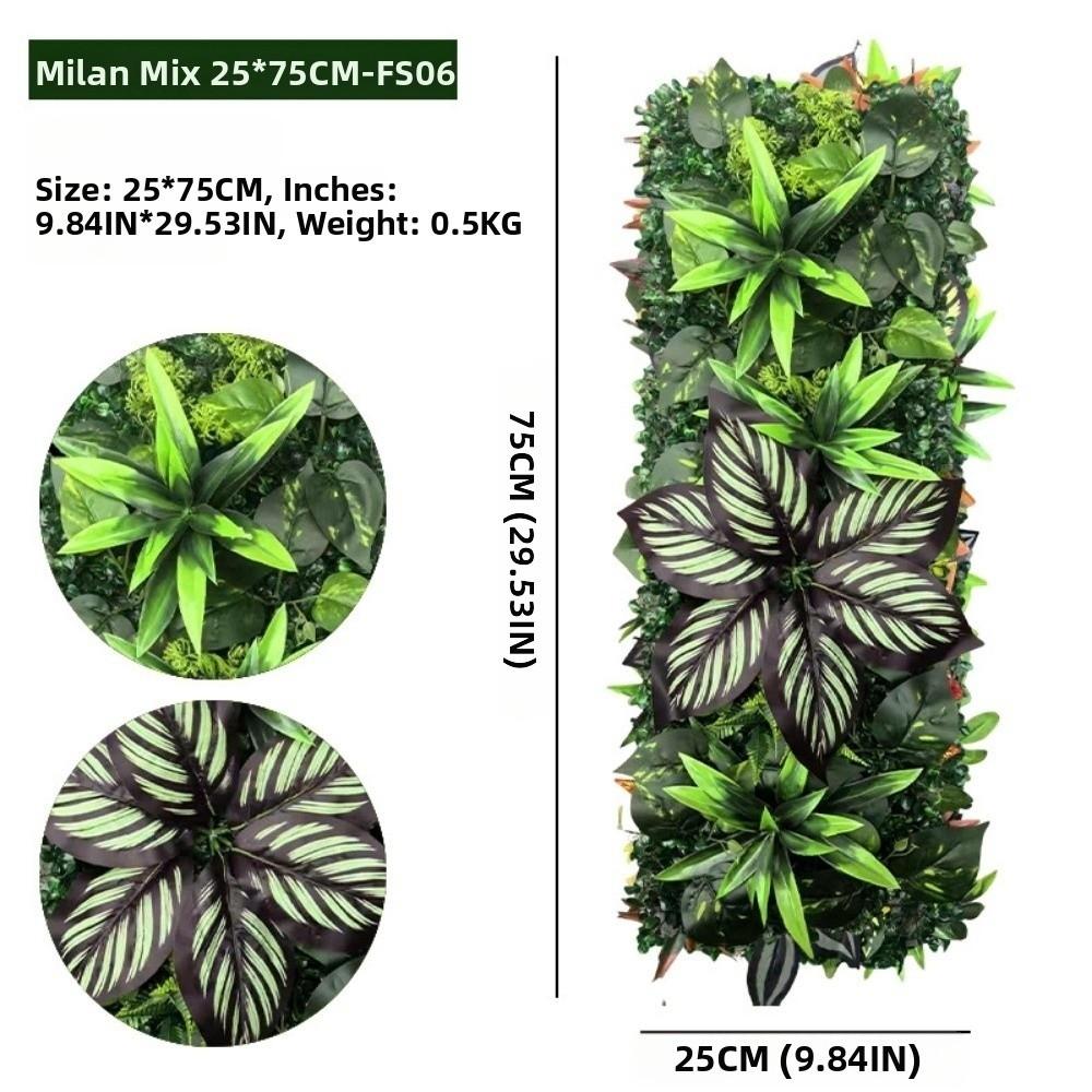 Realistic Artificial Plant Grass Wall Ivy Vibrant Greenery Faux Jungle Grass Panel Rattan Leaves Branches