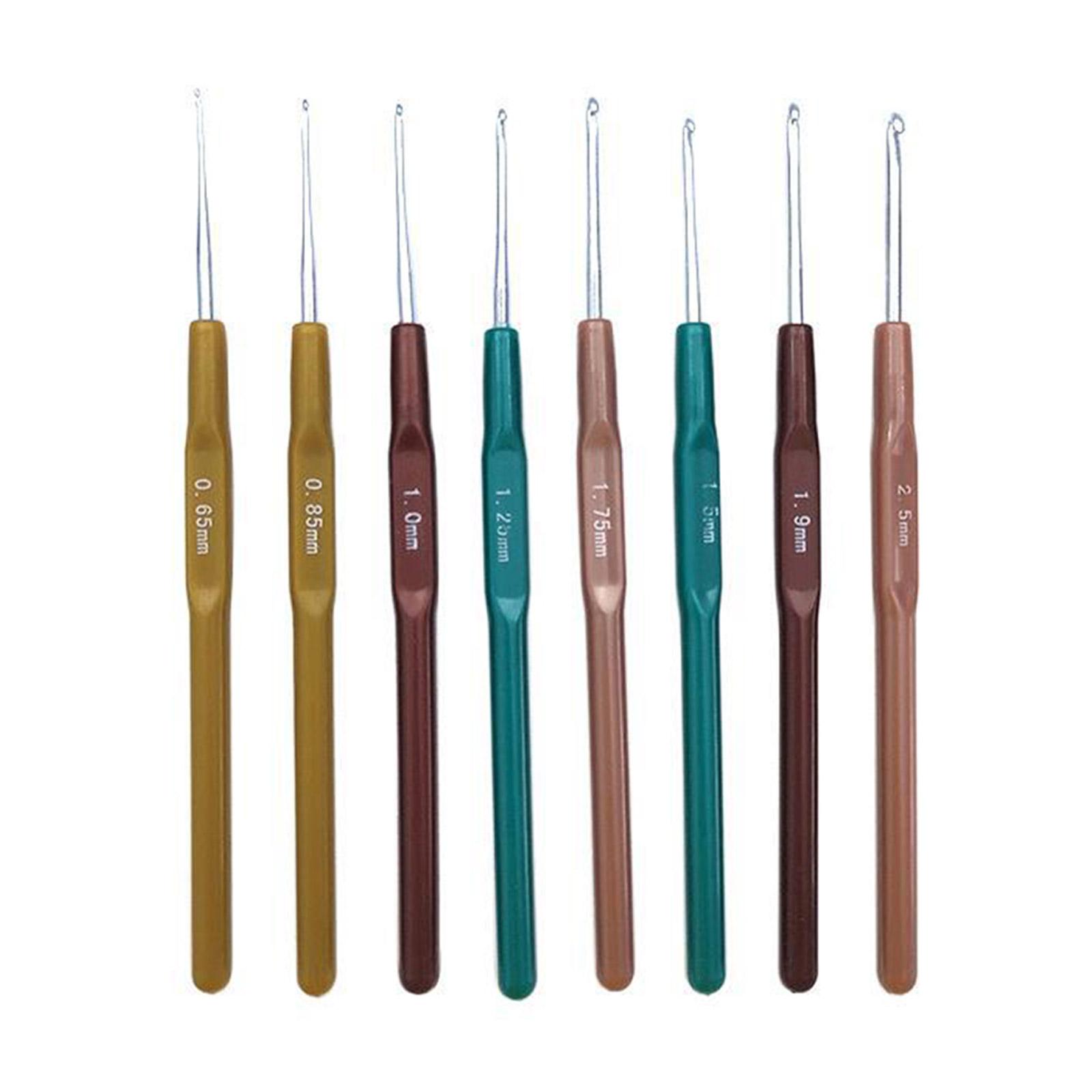 

8/10 шт. Эргономичный набор крючков для вязания 0,6 мм-2,0 мм Разные размеры Крючки для вязания Спица для кружева B