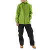 [Kajimeiku] Men's 3D Extra Rain Suit, Waterproof Jacket & Pants Set with Full Mesh Lining, Easy-Move Design, Lime, Size M