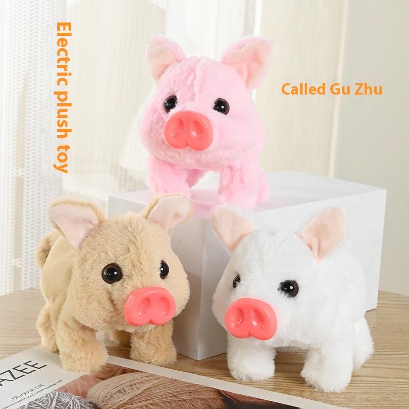 Interactive Realistic Animal Safe Electronic Plush Toy Soft Skin-Friendly Robot With Smart Voice Control For Easter Baby Kids