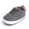 Baby Jungen Canvas Schuhe Weiche Sohle Rutschfest Klassischer Stil Lauflernschuhe Kariertes Patchwork Einfarbig Sportliche Sneaker