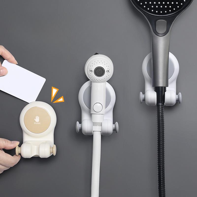 Universal showerhead holder, bathroom suction cup bracket, non drilling movable showerhead base