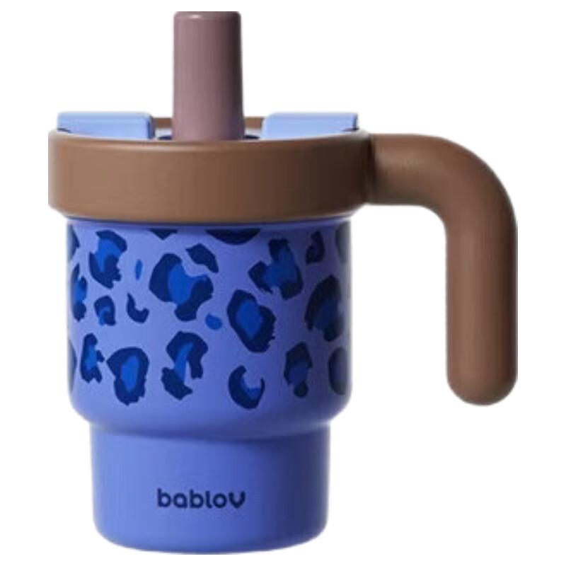 BabloV 610ml Insulated Water Bottle with Handle & Straw