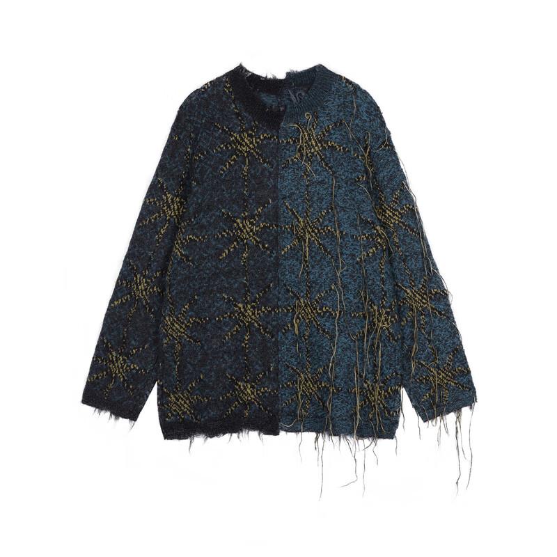 JNBY 23 Winter Round Neck Mohair Blend Knit Sweater