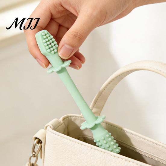 Flexible Silicone Teether for Babies Baby Teething Toy, Food-Grade Bite Soother Gum Toddler Gripping Toy Relief, Anti-Finger Biting Chew Stick, Infant