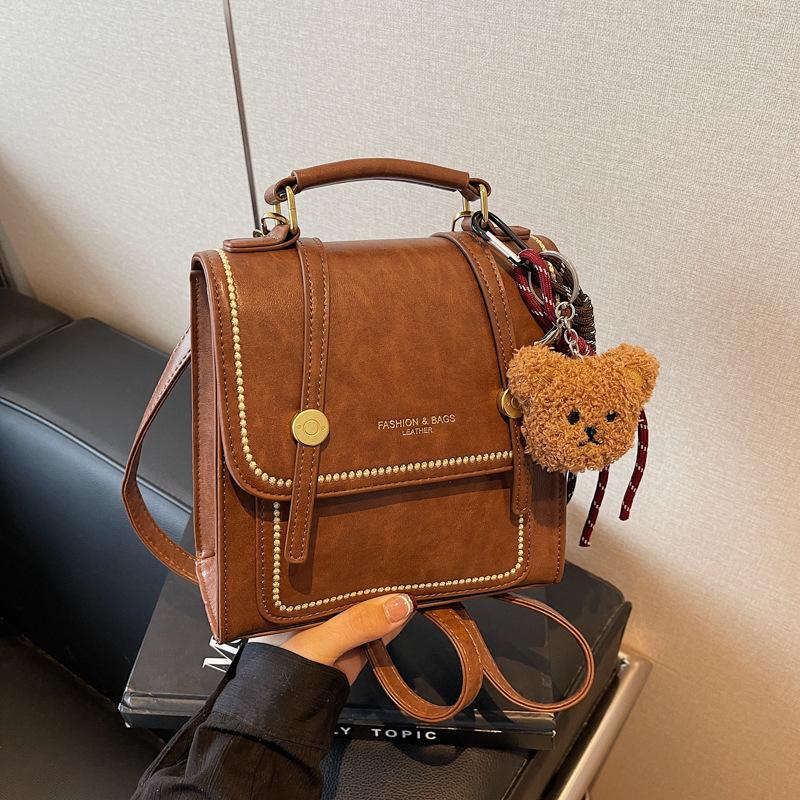 Design sense niche bag women's casual backpack handbag retro going out backpack