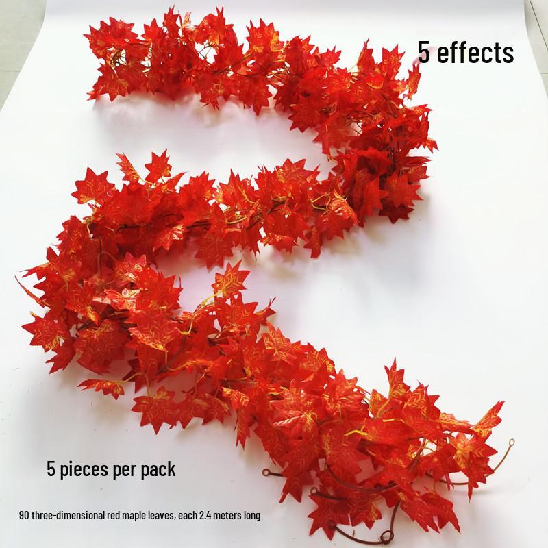 Artificial Grape Leaf Decoration: Green Creeper Vine for Ceiling Plants, Flowers - Wholesale Options Available.