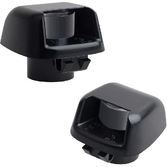 HERCOO License Plate light Cover Lens LED Tag Lamp Housing Compatible with Frontier Armada Titan Xterra, Suzuki Equator Pickup Truck, Pack of 2 Black lens