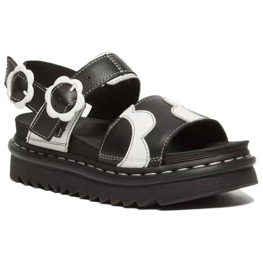 Dr. Martens Leather Fashion Comfortable Slide Sandals Women Sandals Black 31556009