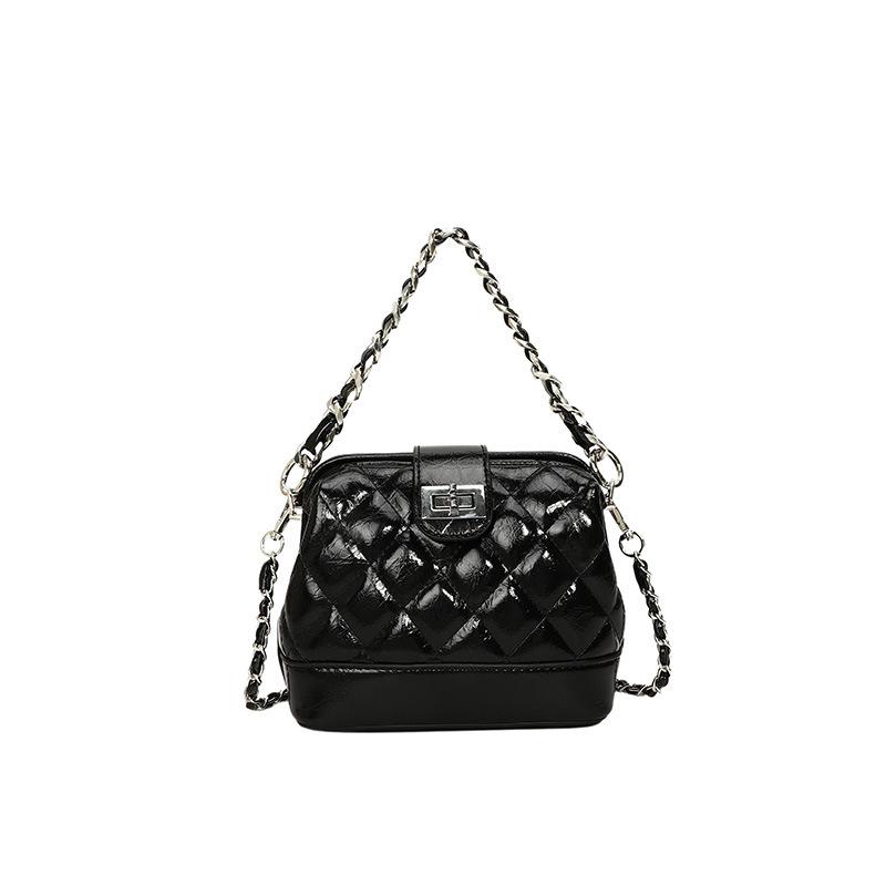 New niche bucket bag bag women's makeup fashion diamond chain portable shoulder messenger bag