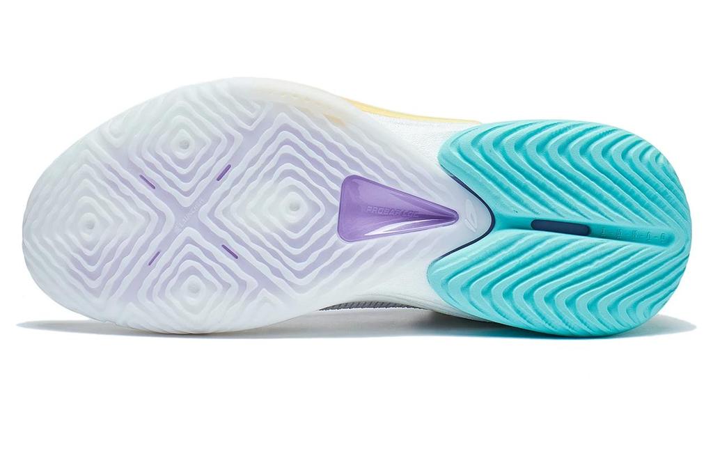 Li Ning Speed 10 Low Top Basketball Shoes Men's White Purple ABAT085-68