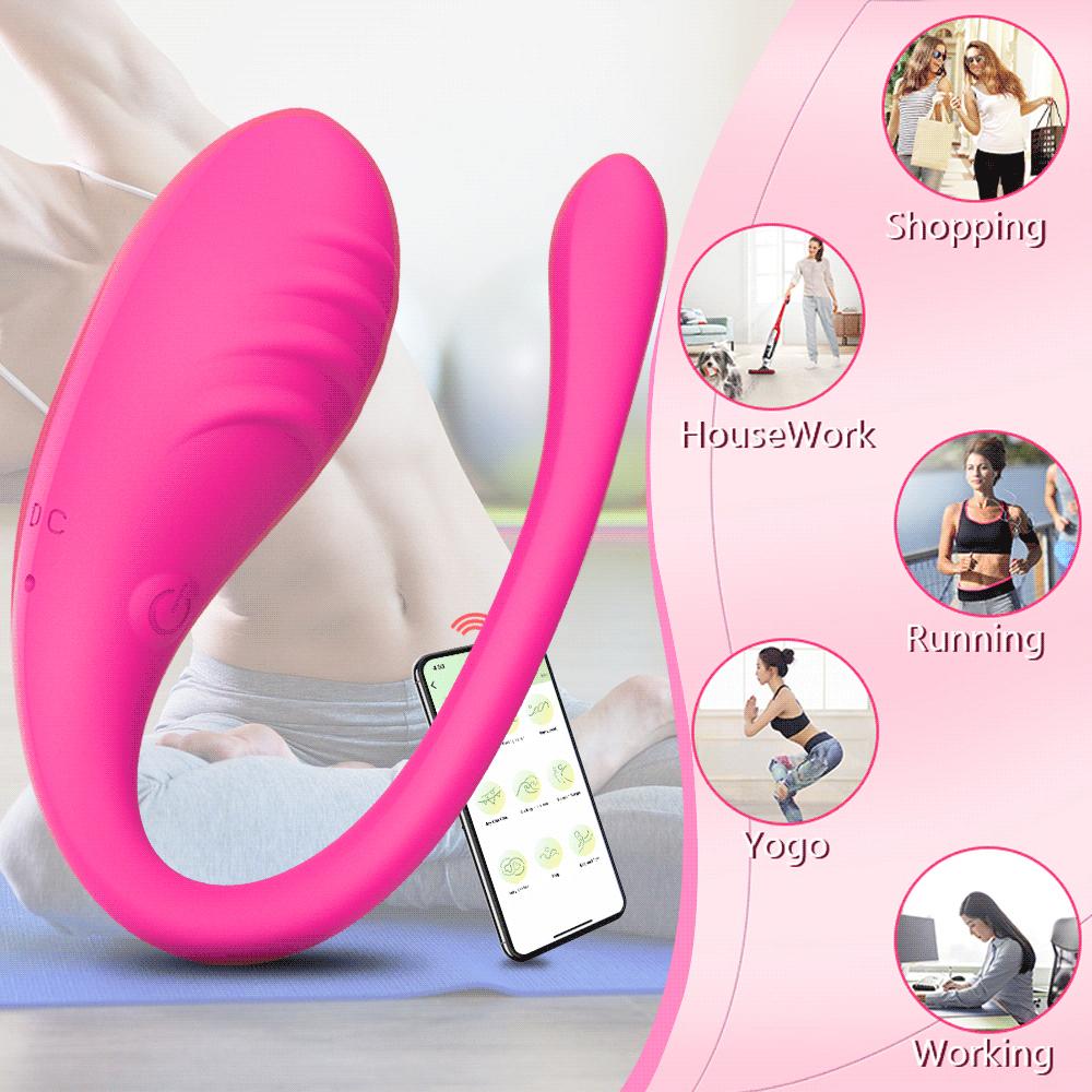 Bluetooth App Vibrators for Women Long Distance G Spot Dildo Wearable Vibrating Egg Panties Sex Toys Couples