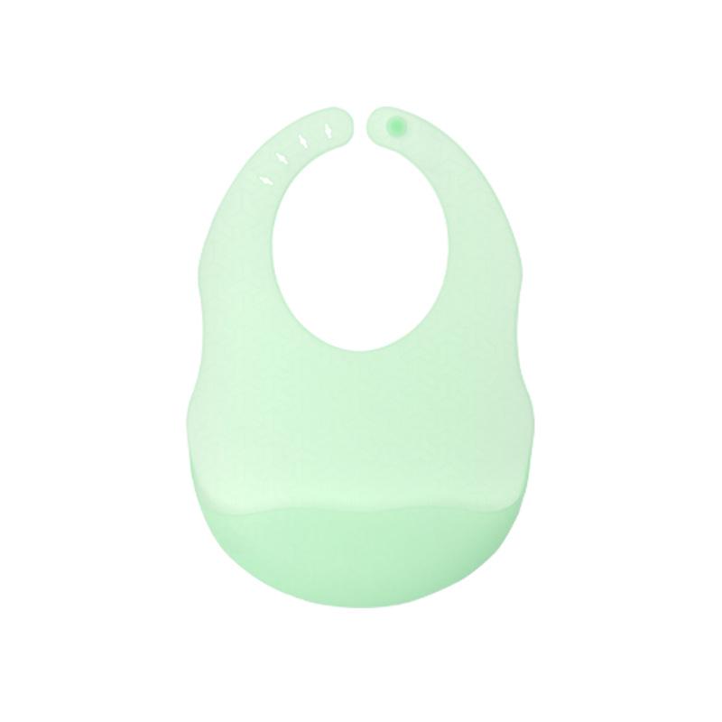 Силиконовый 3D Водонепроницаемый Детский Слюнявчик с Большим Карманом