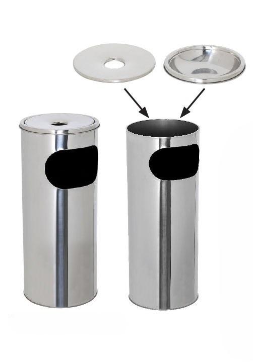 12 L waste bin with ashtray