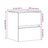 VidaXL Sink Cabinet Sonoma Oak 41x38.5x45 Cm Engineered Wood 856236