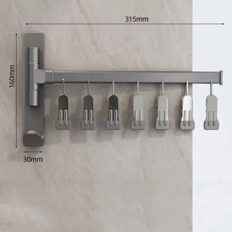 

Настінна складана стійка для шкарпеток з кількома затискачами, що обертаються, шкарпетки для одягу, вішалка для сушіння білизни, органайзер для балкона, ванної кімнати