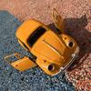 Non toxique 1:Voiture Alliage Échelle 38 Jaune Rose Double Porte Voiture à Inertie à Tirer Modèle de Voiture Beetle Rétro Alliage Jouet Décoration de Table