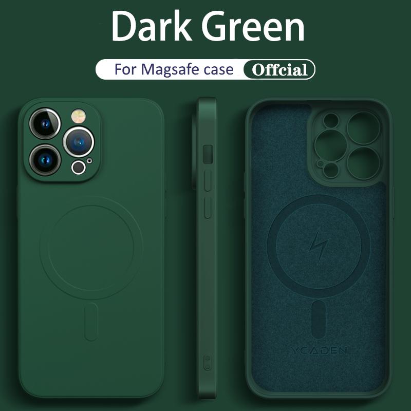 Official Liquid Silicone For Magsafe Magnetic Wireless Charge Case for iPhone 14 13 12 Mini 11 Pro Max X XR XS 7 8 Plus SE Cover