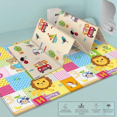 Folding Play Mat Baby Toys,Baby Crawling Mat,Family Playmats,180×100cm,Waterproof Rug,Safe PE for Kids Infants,Indoor Floor