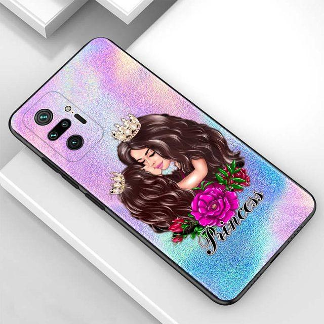 Etui na Redmi Note 10 Pro Max 9 9t 9s 8 8t 7 etui Tpu Fundas na Redmi K40 Pro Plus 9 9a 9c Shell mama dziewczyna dziecko