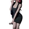 Sexy Lingerie Sexy Pure Desire Neck Pajamas Hip Wrap Hot Slim Dress Skinny Charming Nightdress Woman