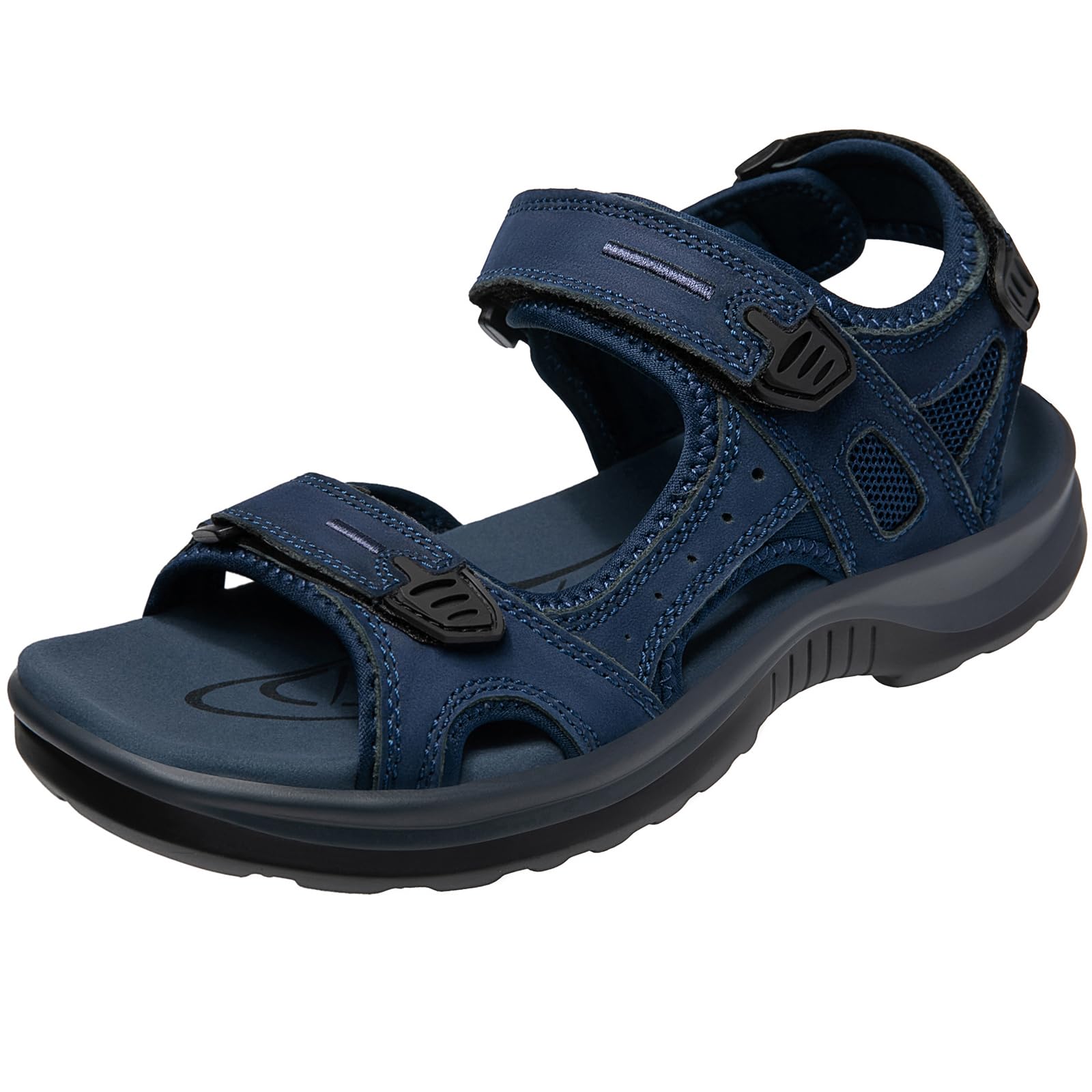 

SOARHOPE Сандалии для мужчин и из натуральной кожи для ходьбы и удобные для лета для женщин, Сандалии, Дышащие, Легкие, синий