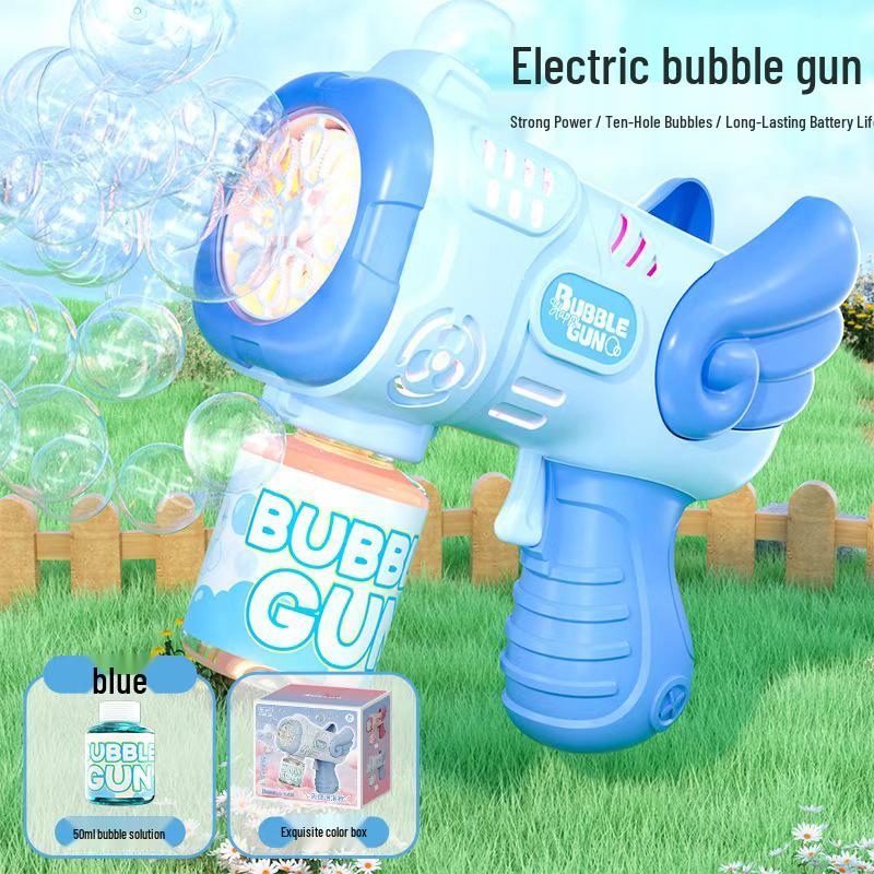 Angel Handheld Automatic Bubble Gun Toy for Weddings and Events